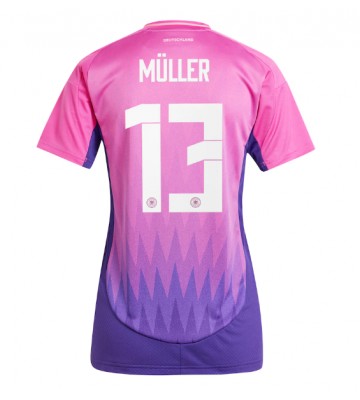 Tyskland Thomas Muller #13 Bortatröja Kvinnor EM 2024 Kortärmad